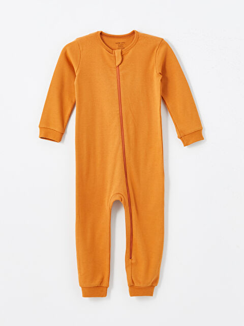 LCW baby Bisiklet Yaka Uzun Kollu Erkek Bebek Tulum - W4AS15Z1-QTU