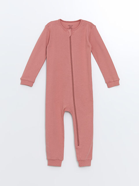 LCW baby Bisiklet Yaka Uzun Kollu Basic Kız Bebek Tulum - W4AS17Z1-RSS