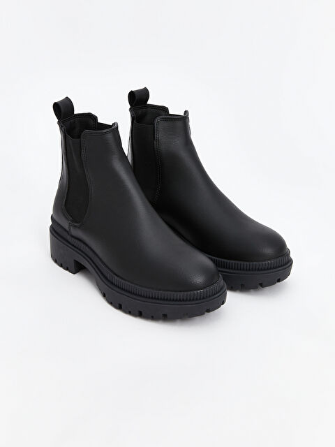 LCW STEPS Deri Görünümlü Kadın Bot - W4AS70Z8-HUC