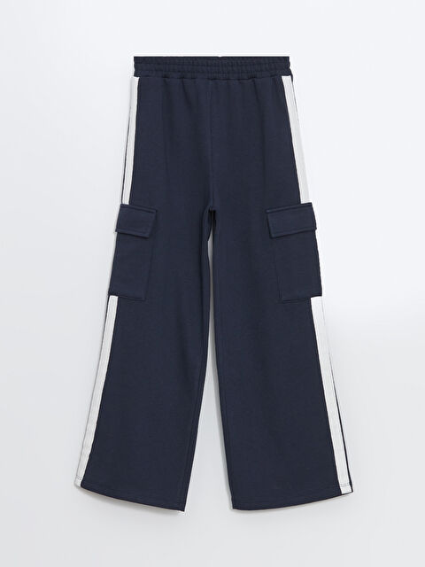 LCW Kids Beli Lastikli Kız Çocuk Kargo Eşofman Altı - W4AY07Z4-HRC