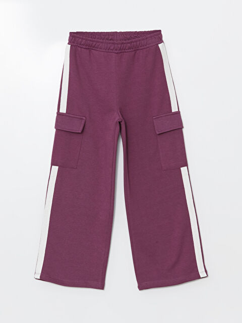 LCW Kids Beli Lastikli Kız Çocuk Kalın Jogger Eşofman Altı - W4AY07Z4-YDX