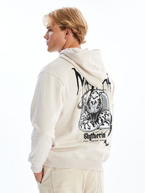 XSIDE Uzun Kollu Harry Potter Baskılı Erkek Kalın Hoodie - W4BC01Z8-YJ2