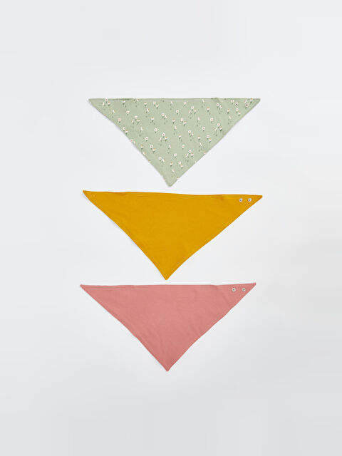 LCW baby ჩვილის გოგონებისთვის წინსაფარი 3-ცალიანი პაკეტი - W4BC45Z1-RSS