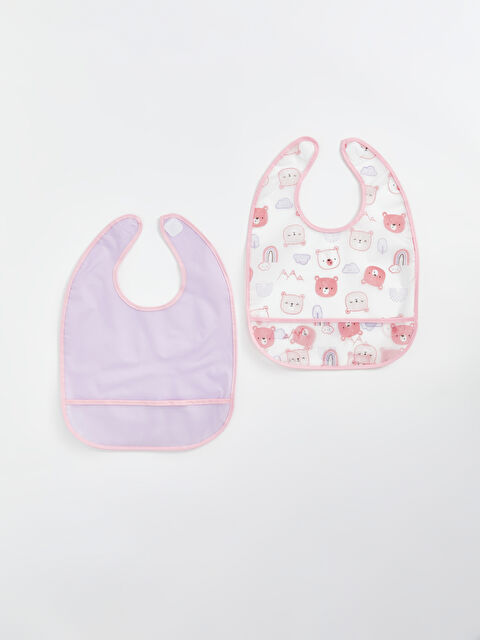 LCW baby Printed Baby Girls' Bib 2 Pack - W4BC49Z1-LU7
