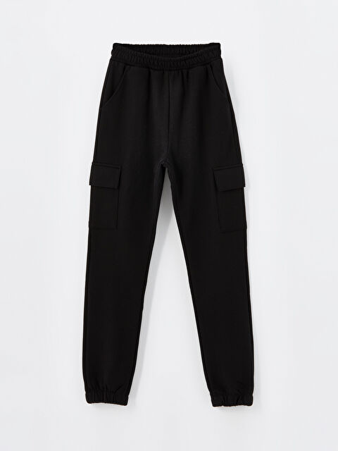 LCW Kids Beli Lastikli Kız Çocuk Kargo Eşofman Altı - W4BD12Z4-CVL