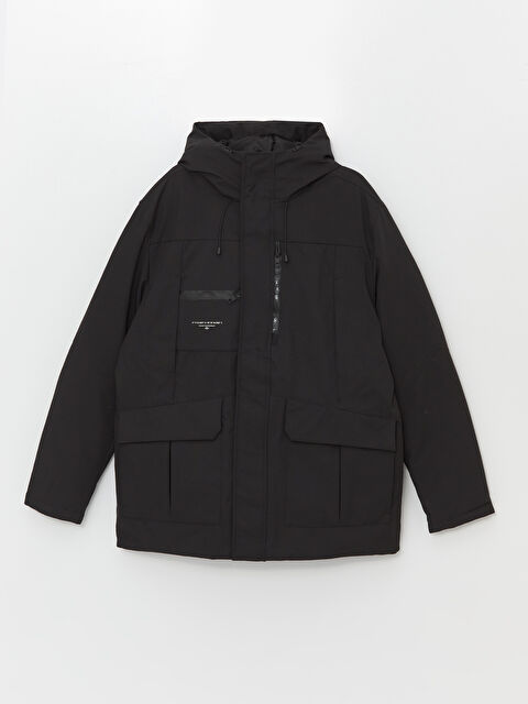 XSIDE Standart Kalıp Kapüşonlu Erkek Mont - W4BD62Z8-CVL