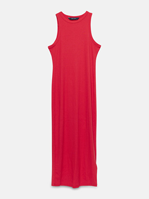 LCW Vision Women's Crew Neck Plain Dress - W4BE02Z8-R23