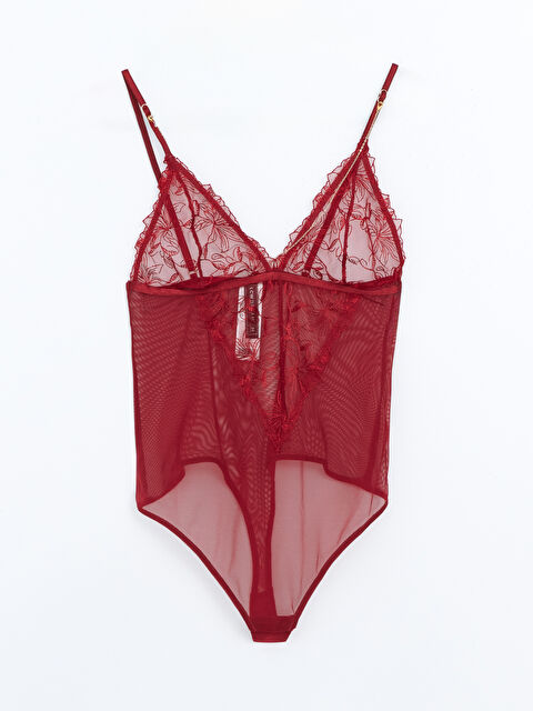 LCW DREAM V Yaka Dantelli Bodysuit - W4BF31Z8-R3P