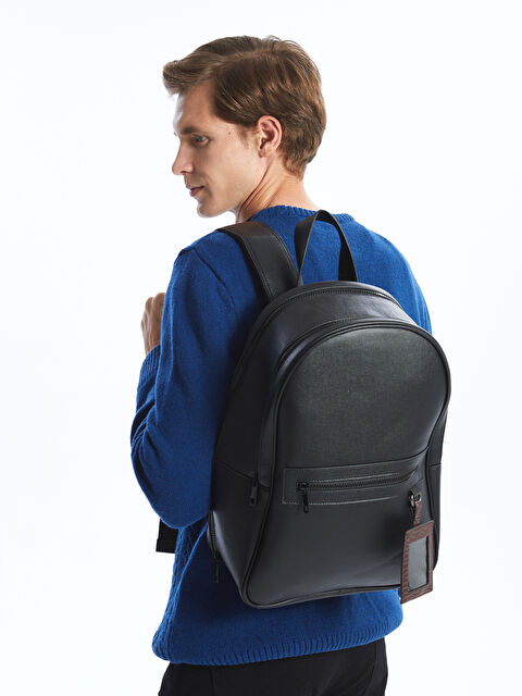 LCW ACCESSORIES Deri Görünümlü Erkek Sırt Çantası - W4BF80Z8-HUC