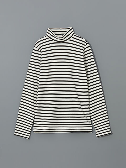 LCW Kids Balıkçı Yaka Kız Çocuk Tişört - W4BF81Z4-LQJ