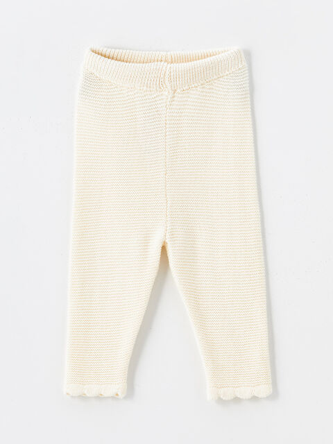 LCW baby Beli Lastikli Kız Bebek Pantolon - W4BG81Z1-FDL