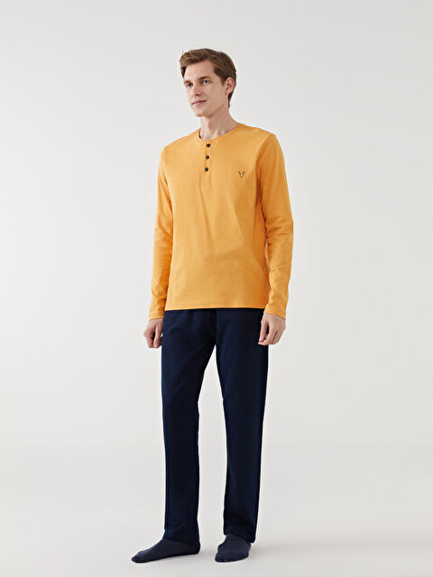 LC WAIKIKI Regular Fit Men's Pyjama Set - W4BH32Z8-GLG