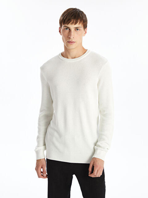 LCW Vision Bisiklet Yaka Erkek Triko Kazak - W4BI43Z8-R9J