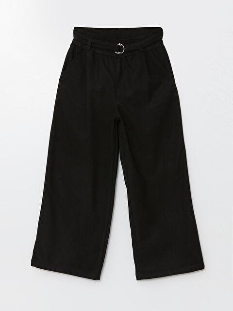 LCW Kids Beli Lastikli Kız Çocuk Pantolon - W4BK17Z4-CVL