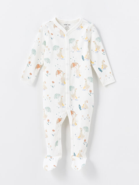 LCW baby Bisiklet Yaka Kız Bebek Tulum - W4BK33Z1-LRA