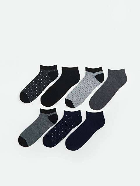 LCW ACCESSORIES Desenli Erkek Patik Çorap 7'li - W4BL42Z8-K00