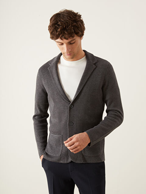 SOUTHBLUE Standart Kalıp Şal Yaka Erkek Triko Hırka - W4BM32Z8-DNJ