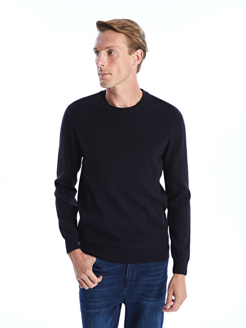 LCWAIKIKI Classic Bisiklet Yaka Erkek Triko Kazak - W4BM40Z8-RFH