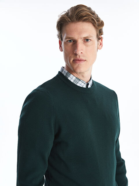 LCWAIKIKI Classic Bisiklet Yaka Erkek Triko Kazak - W4BM40Z8-EVE