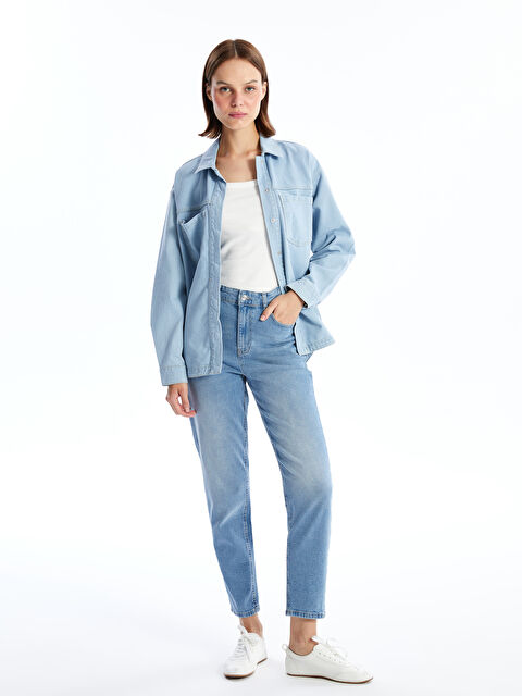 LCW Jeans Mom Fit Kadın Jean Pantolon - W4BM80Z8-311