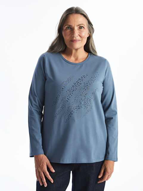 LCW Grace Bisiklet Yaka Desenli Kadın Bluz - W4BN45Z8-H8X