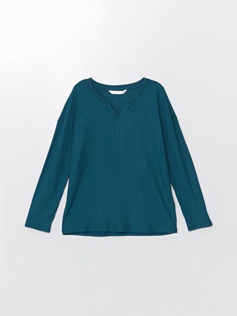 LCW DREAM V Yaka Dokulu Kadın Pijama Üstü - W4BN66Z8-R4T