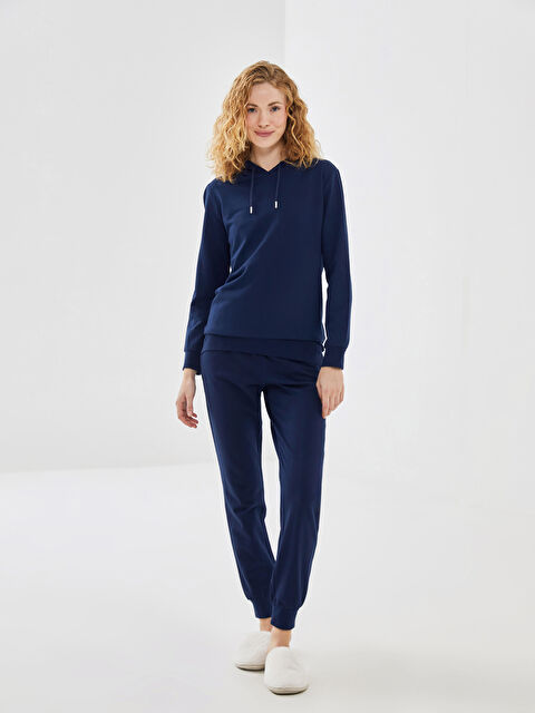 LCW Young Kapüşonlu Kadın Pijama Takımı - W4BO12Z8-R4J
