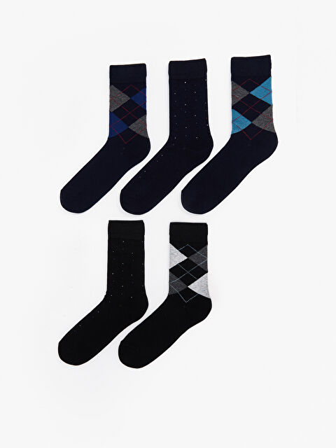 LCW ACCESSORIES Desenli Erkek Soket Çorap - W4BO89Z8-K00