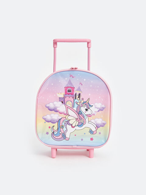 LCW ACCESSORIES Baskılı Kız Çocuk Çekçekli Çanta - W4BQ26Z4-QT2