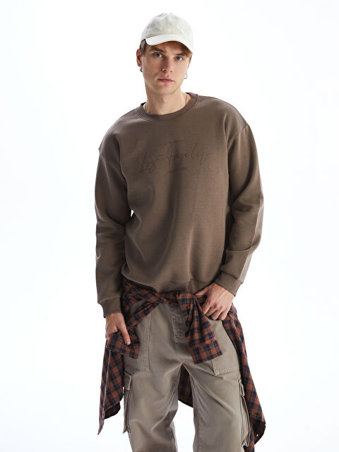 XSIDE Los Angeles Printed Thick Men's Sweatshirt - W4BV28Z8-HCV