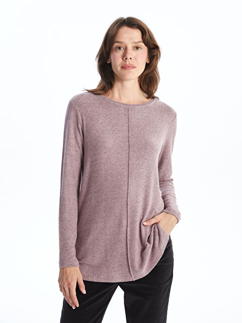 LCWAIKIKI Classic Bisiklet Yaka Kadın Tişört - W4BV54Z8-LBY