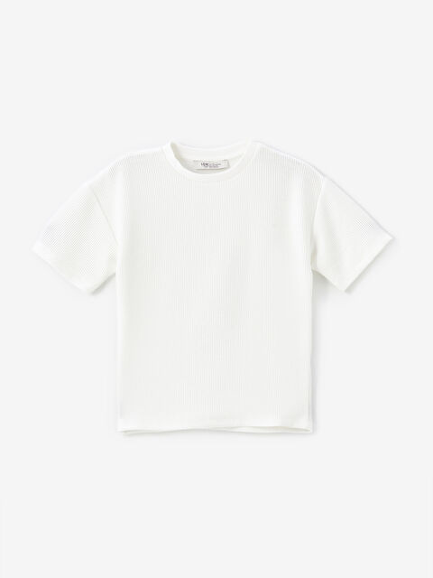 LCW Vision Bisiklet Yaka Basic Kısa Kollu Erkek Çocuk Tişört - W4CA33Z4-R9J