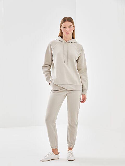 LCW Vision Beli Lastikli Kadın Kalın Jogger Eşofman Altı - W4CB35Z8-FKQ