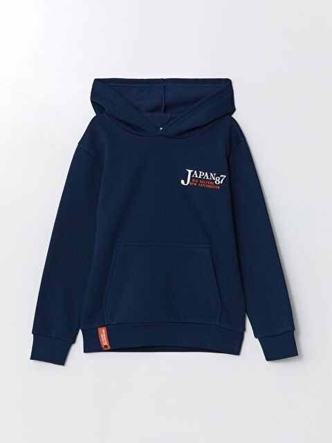 LCW Kids Kapüşonlu Erkek Çocuk Kalın Sweatshirt - W4CE27Z4-JC7