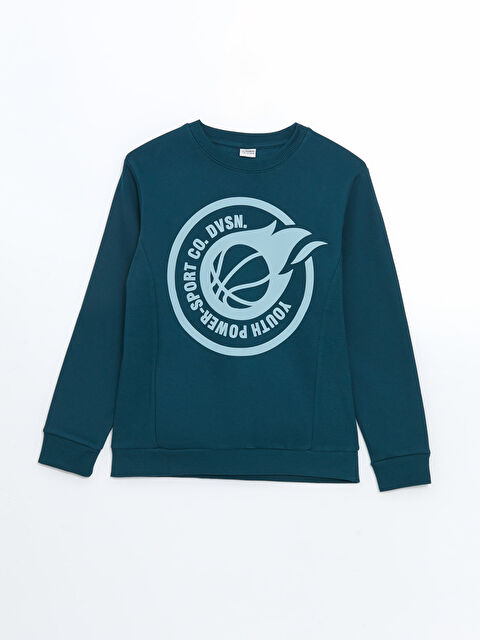 LCW Kids Bisiklet Yaka Erkek Çocuk Kalın Sweatshirt - W4CE41Z4-YJM