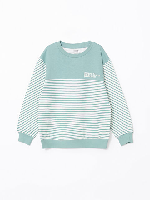 LCW Kids Bisiklet Yaka Erkek Çocuk Sweatshirt - W4CE43Z4-LRR