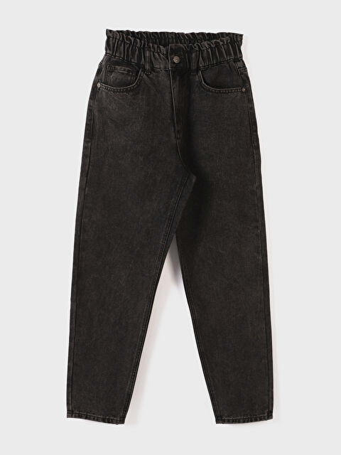 LCW Jeans Elasticated Waist Slouchy Fit Women's Jeans - W4CF22Z8-GRD