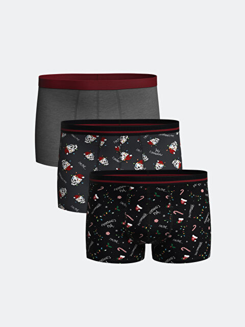 LC WAIKIKI Standart Kalıp Pamuklu Esnek Erkek Boxer 3'lü - W4CG57Z8-LQJ