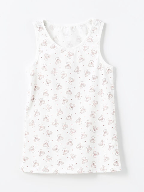 LCW Kids Bisiklet Yaka Kız Çocuk Atlet - W4CG87Z4-LRA