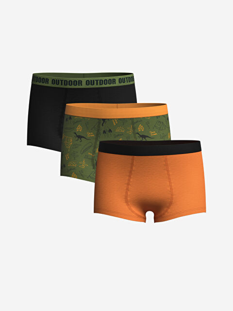 LCW Kids Baskılı Erkek Çocuk Boxer 3'lü - W4CH47Z4-LRR