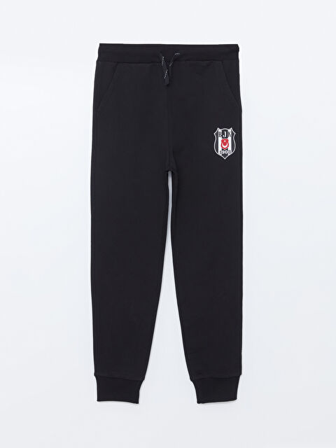 LCW Kids Beli Lastikli Beşiktaş Baskılı Erkek Çocuk Jogger Eşofman Altı - W4CL82Z4-CVL