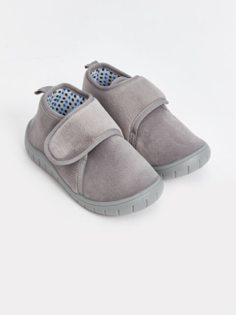 LCW STEPS Cırt Cırtlı Kadife Erkek Bebek Panduf - W4CM42Z1-G6V