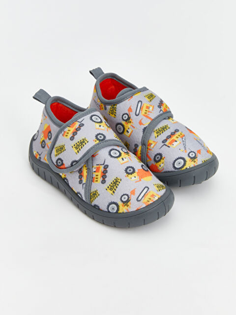 LCW STEPS Baskılı Cırt Cırtlı Erkek Bebek Panduf - W4CM48Z1-VD7