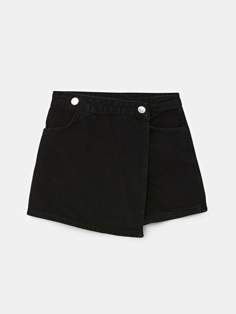LCW Kids Kız Çocuk Jean Şort Etek - W4CN24Z4-326