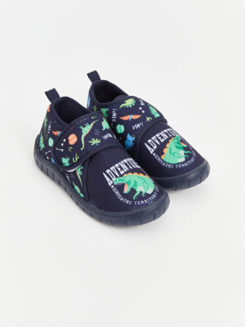 LCW STEPS Dinozor Baskılı Erkek Çocuk Panduf - W4CN80Z4-CRP