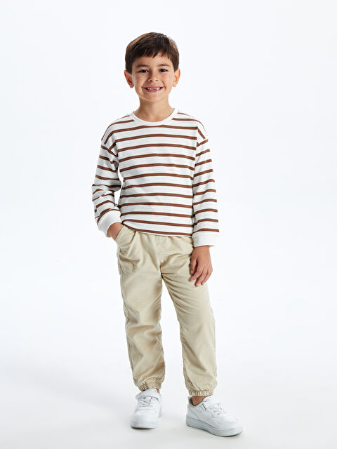 LCW Kids Beli Lastikli Basic Kadife Erkek Çocuk Pantolon - W4CO02Z1-FWZ