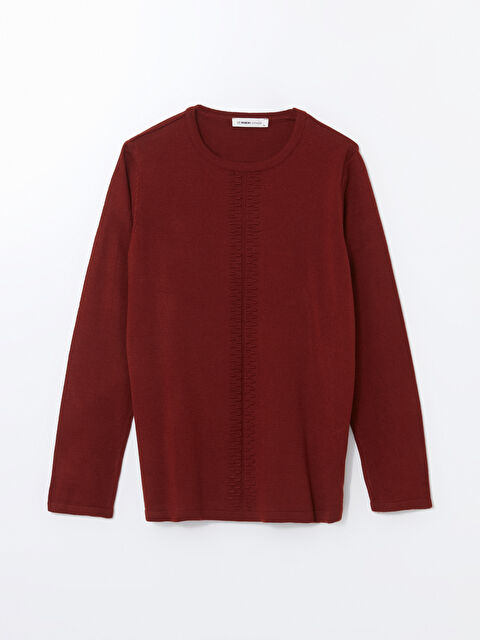 LCW Grace Bisiklet Yaka Dokulu Kadın Triko Kazak - W4CO19Z8-GZQ