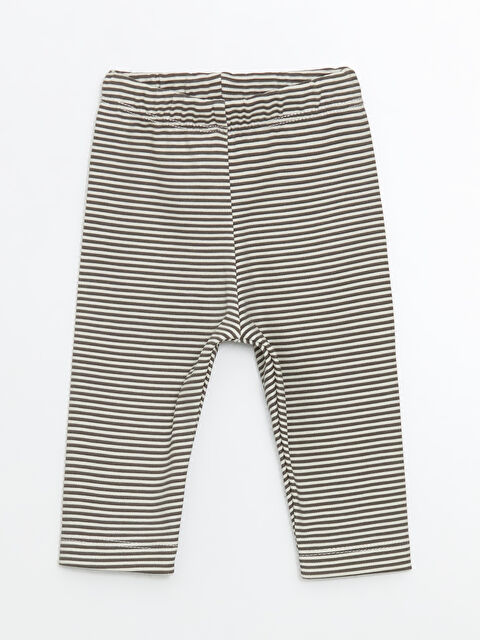 LCW baby Beli Lastikli Çizgili Erkek Bebek Pijama Alt - W4CP56Z1-LFC