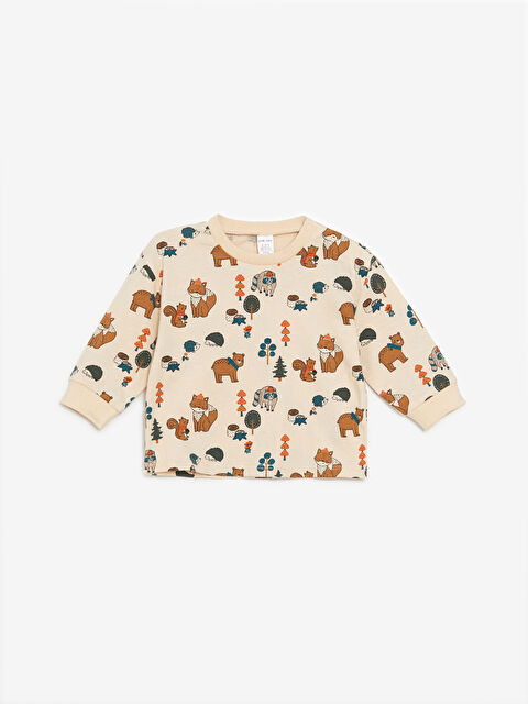 LCW baby Bisiklet Yaka Erkek Bebek Tişört - W4CQ42Z1-LQB