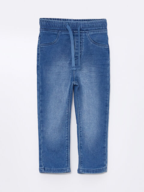 LCW Kids Beli Lastikli Basic Erkek Çocuk Jean Pantolon - W4CQ92Z1-H45